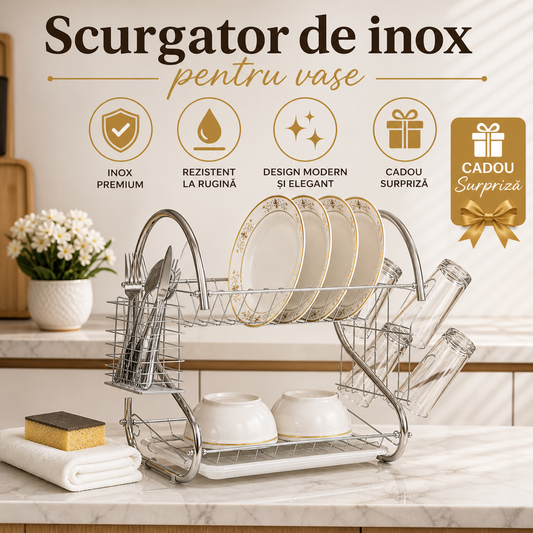 Suport- Organizator din inox pentru Vase